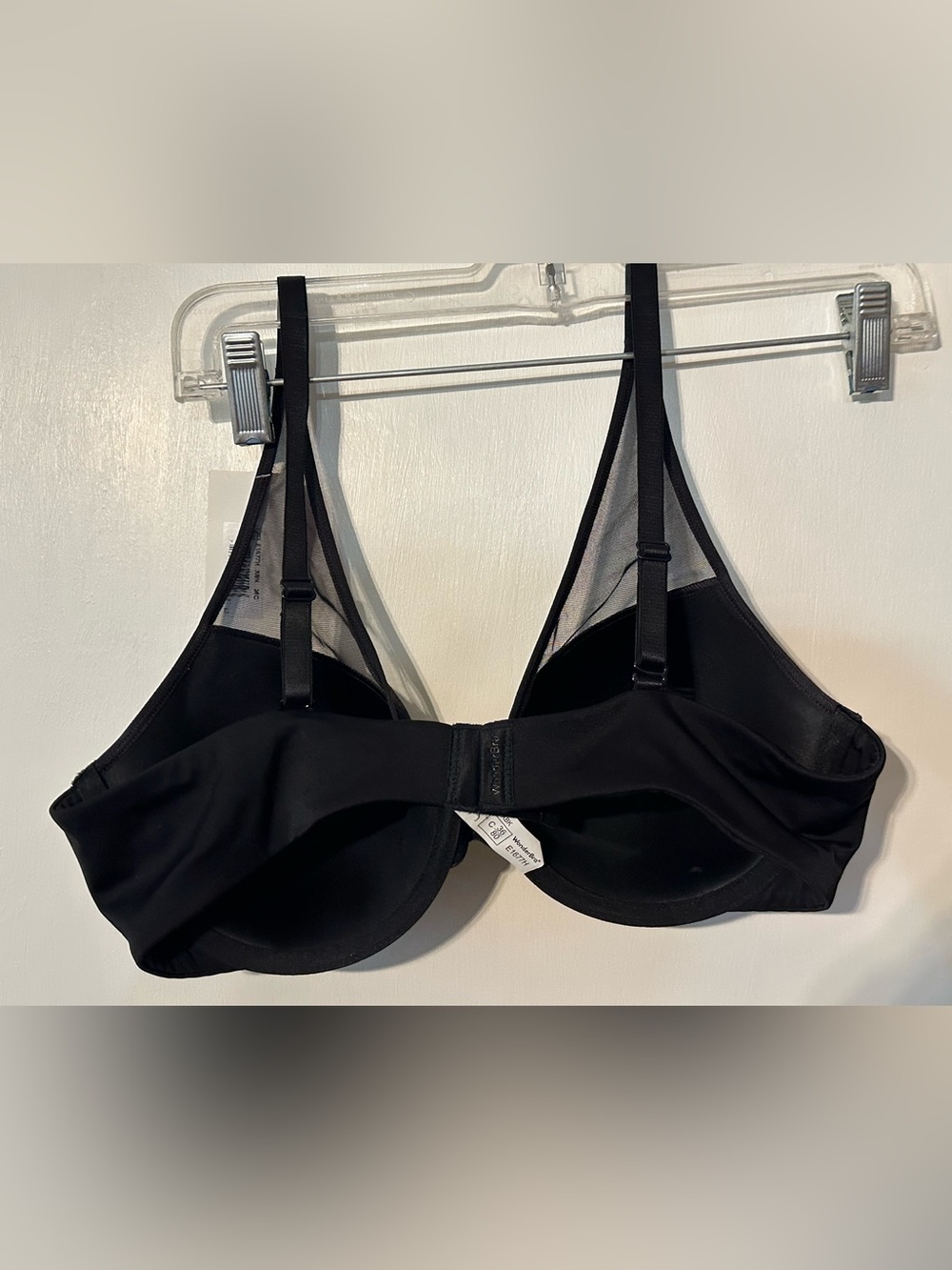 Wonderbra 2 Ways to Wear Underwire Bra Black Mesh Panel Underwire Bra Women - Picture 10 of 10